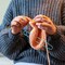 12 Pieces Knitting Stitch Holder Set 6 Size Colorful Aluminum Yarn Stitch Holder Set Needles Practical Knitting Crochet Tools Knitting Supplies for Manual DIY Blankets Knitting Project